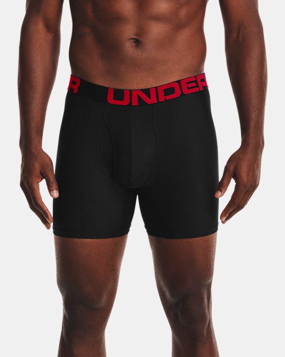 Men's UA Tech™ 6" Boxerjock® – 3-Pack, Black, pdpMainDesktop image number 0